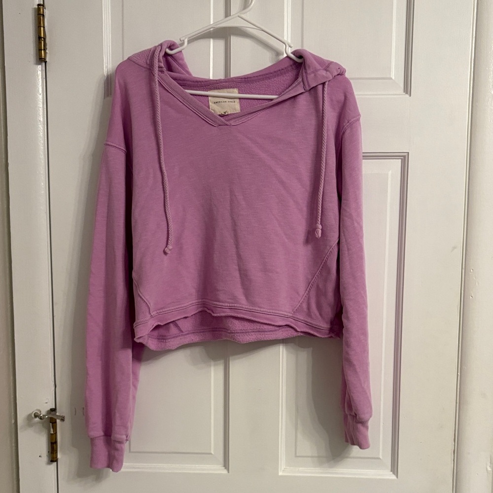 American Eagle Pink Hoodie Top